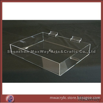 Slatwall High Transparent Square Acrylic Cookie Tray